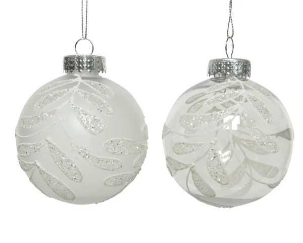 Bambalina de vidrio transparente ? 8 cm