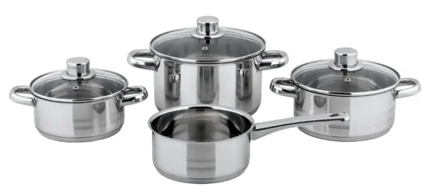 Juego de ollas de cocina de acero 18/0 belm