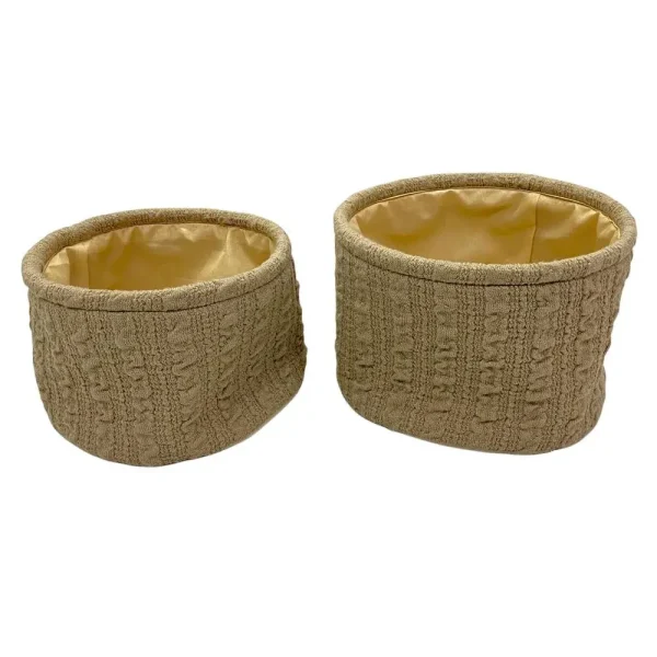 Cesta beige 25 x 25 x 17 cm