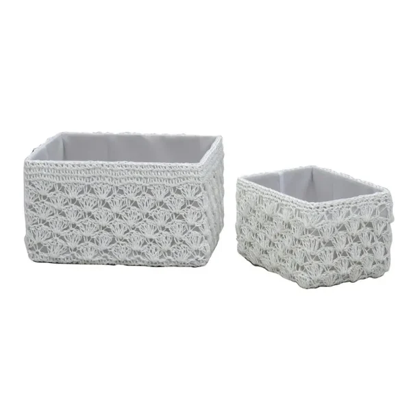 Juego de canastas 2piezas 30 x 24 x 18 cm