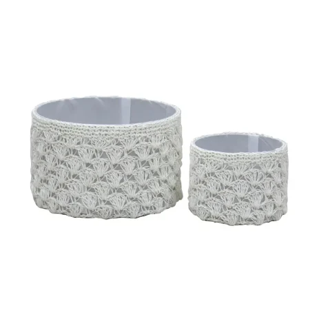 Juego de canastas 2 piezas 27 x 27 x 17 cm