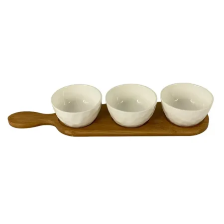 Juego de bandeja para dips 4 piezas 1503ml 36,8 x 9 x 5,5 cm