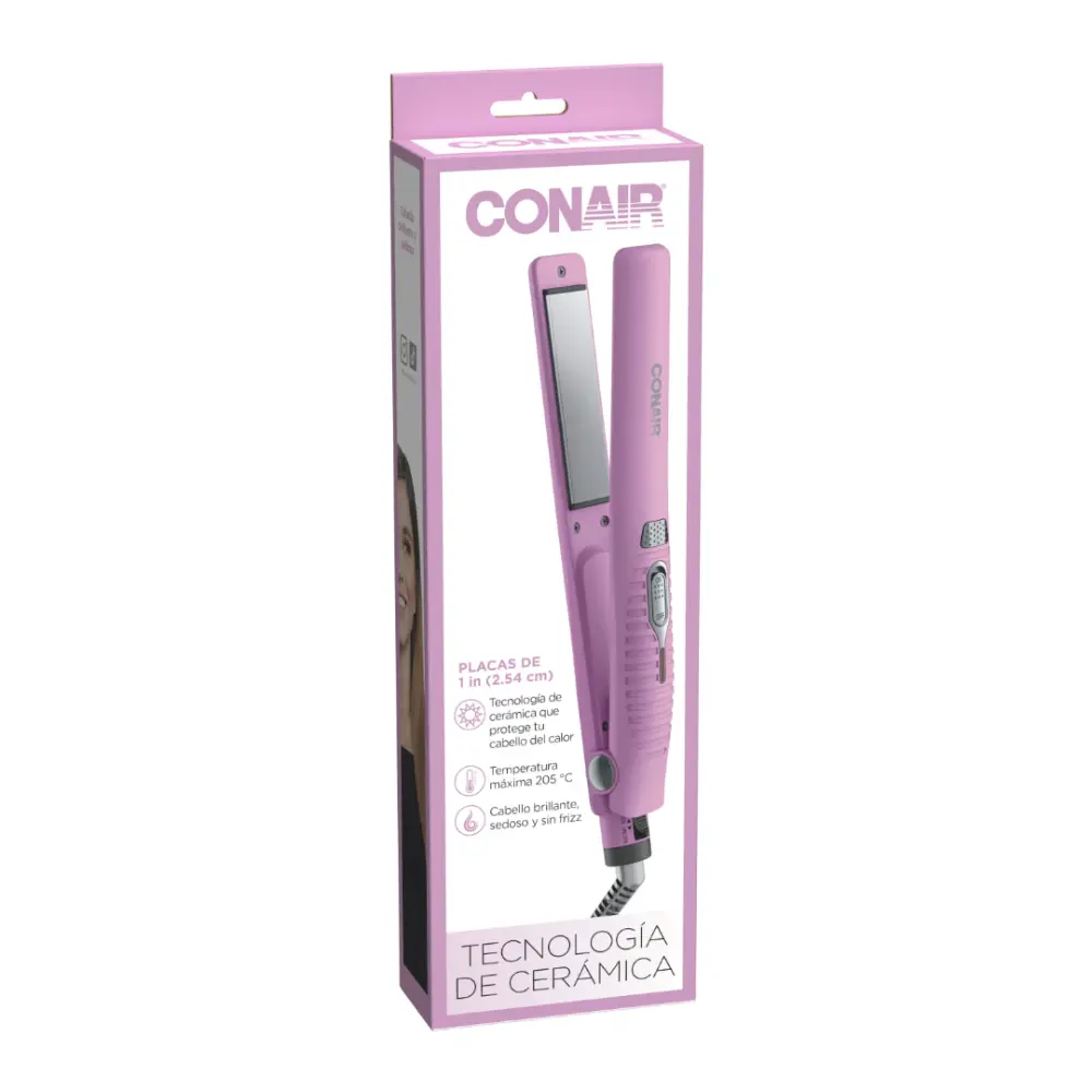 Plancha alisadora con tecnolog?a de cer?mica 1 pulgada - Image 2