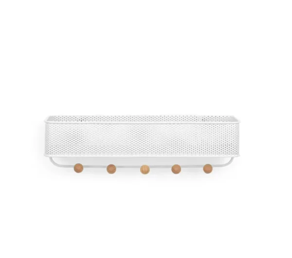 Estante organizador 5 ganchos 31,7 x 9,5 x 9,5 cm