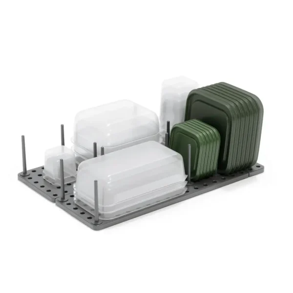 Bandeja organizadora con sistema de almacenamiento ajustable