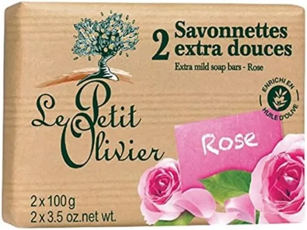 Jab?n en barra extra suave rosa 2 x 100 grs