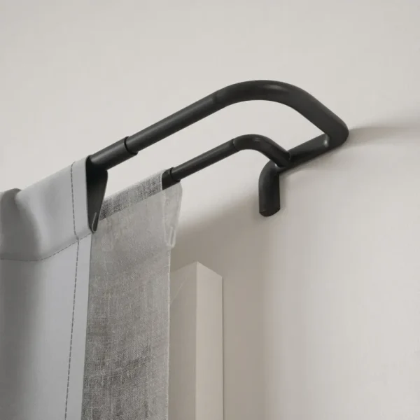 Tubo cortinero doble extensible