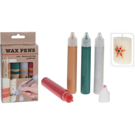 Juego de 4 velas de cera liquida