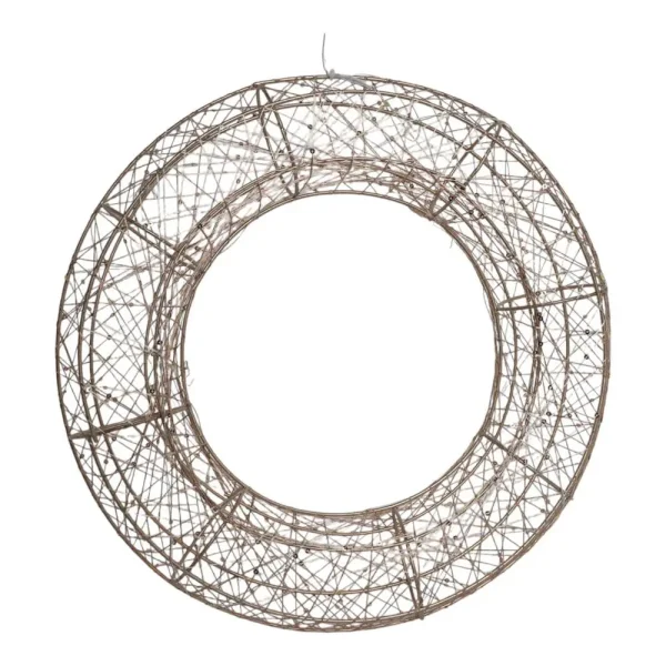 Corona con luz 35x35x6,5cm