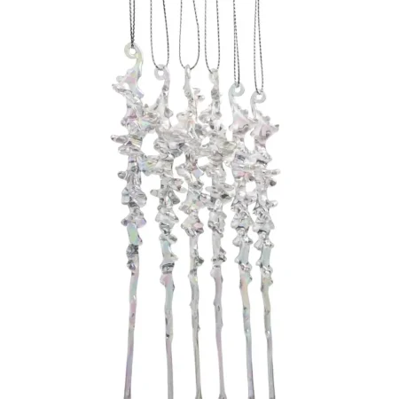 Juego de 6 adornos colgantes 3,50x1x1cm