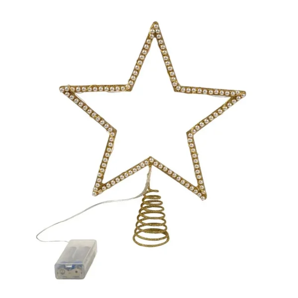 Tope de arbol con luz en forma de estrella 5,08x22,86x27,94cm