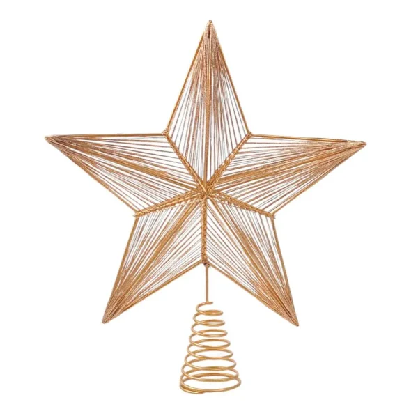Tope de arbol en forma de estrella 5,58x24,13x27,94cm