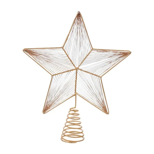 Tope de arbol en forma de estrella 5,08x22,86x27,94cm