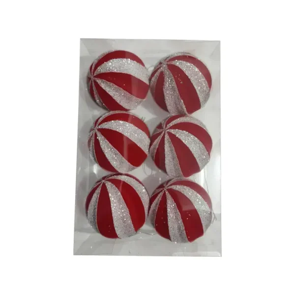 Adorno para colgar 6 piezas dise?o bola 20 x 10 x 20 cm