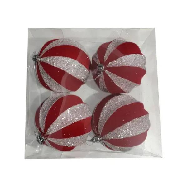 Adorno para colgar 4 piezas diseño bola 20 x 10 x 20 cm