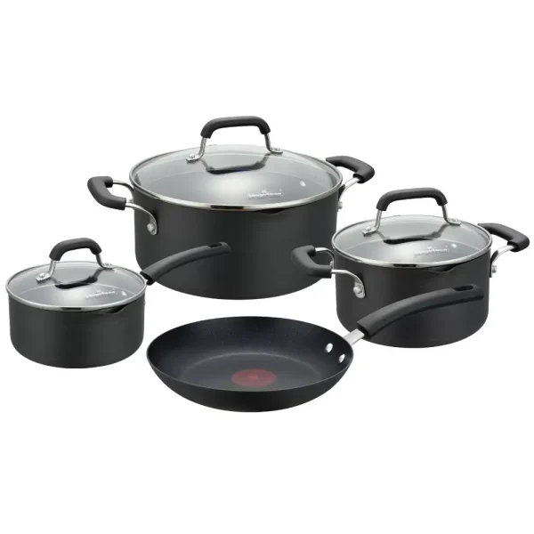 Juego de ollas 7 piezas aluminio anodizado linea Practix Thermospot