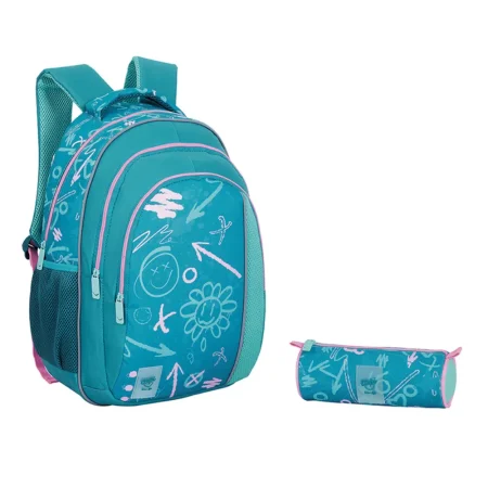 Combo morral y estuche