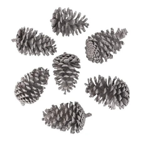 Juego de 7 piñas decorativas 7x7x12cm
