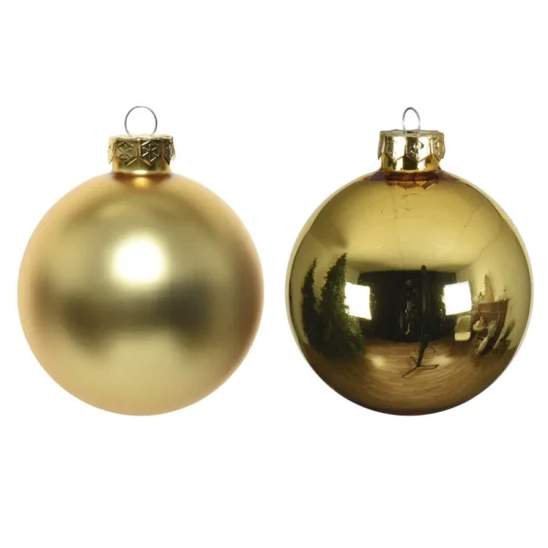 Set de 6 bambalinas de vidrio 8 cm