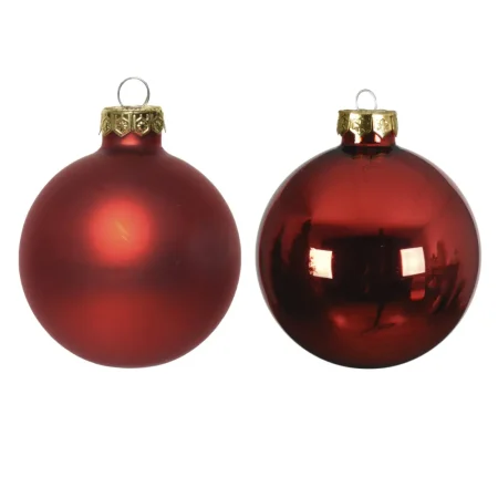 Set de 6 bambalinas de vidrio 8 cm