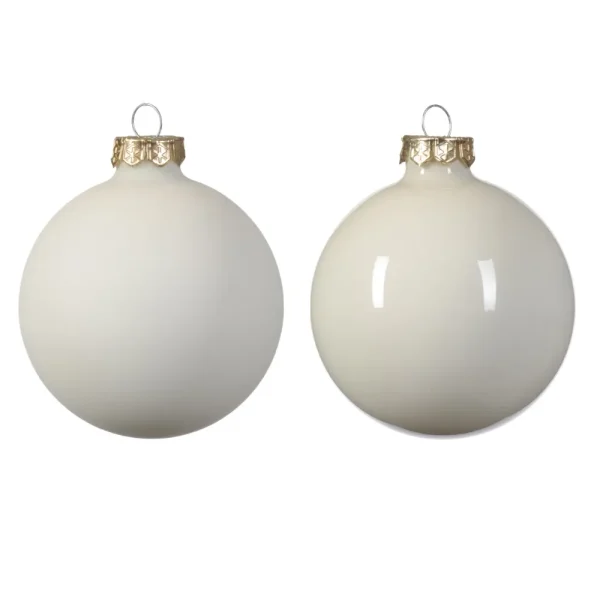 Set de 6 bambalinas de vidrio mixtas 8cm