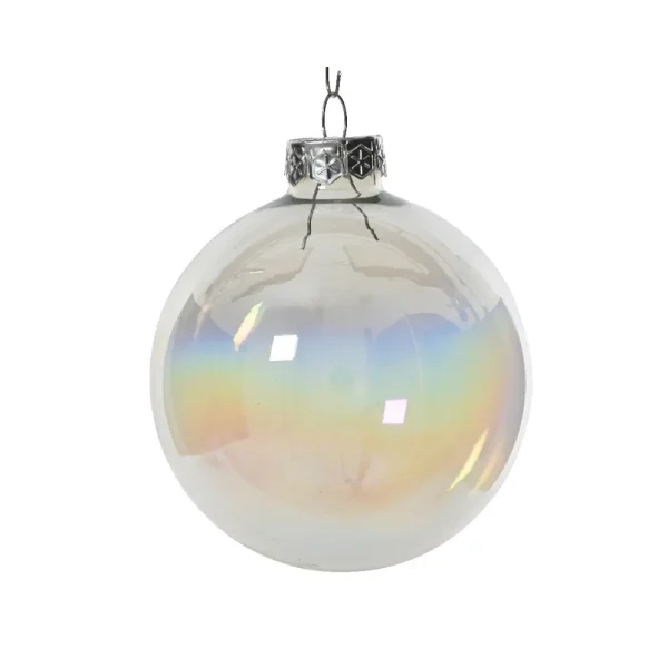 Set de 6 bambalinas de vidrio mixtas 8cm