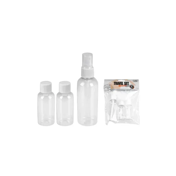 Set de botellas para viaje