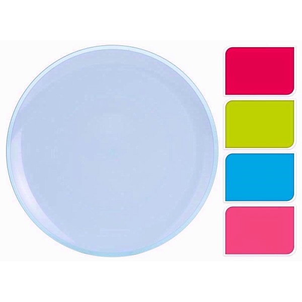 Plato llano acr?lico de 23 cm