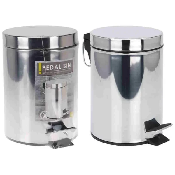 Papeleras de acero inoxidable 24,5x23,5x17 cm