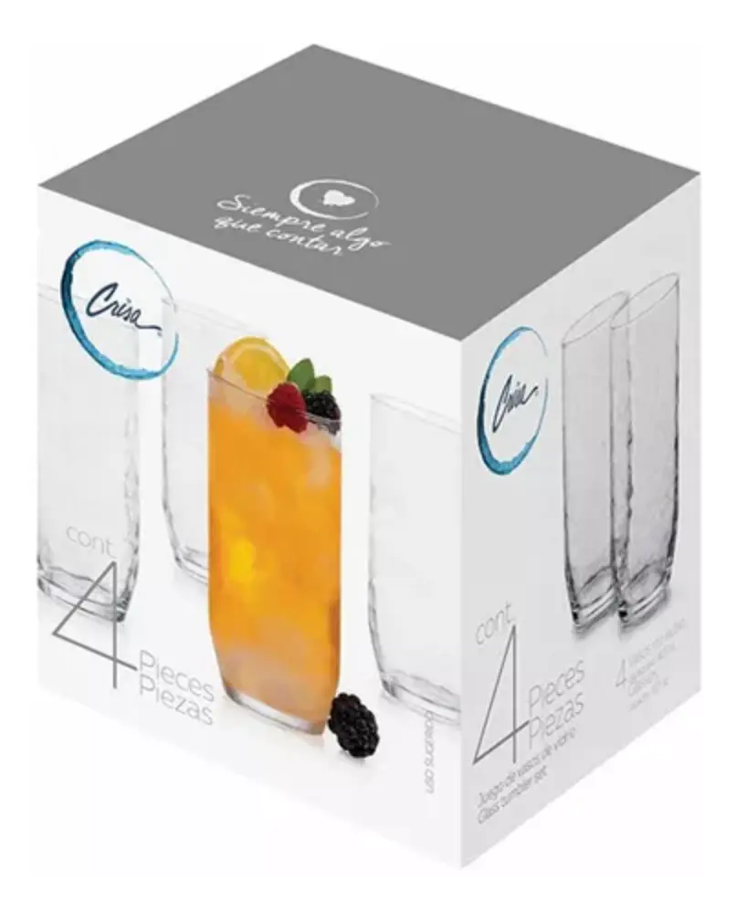 Juego de 4 vasos largos 465 ml - Image 3