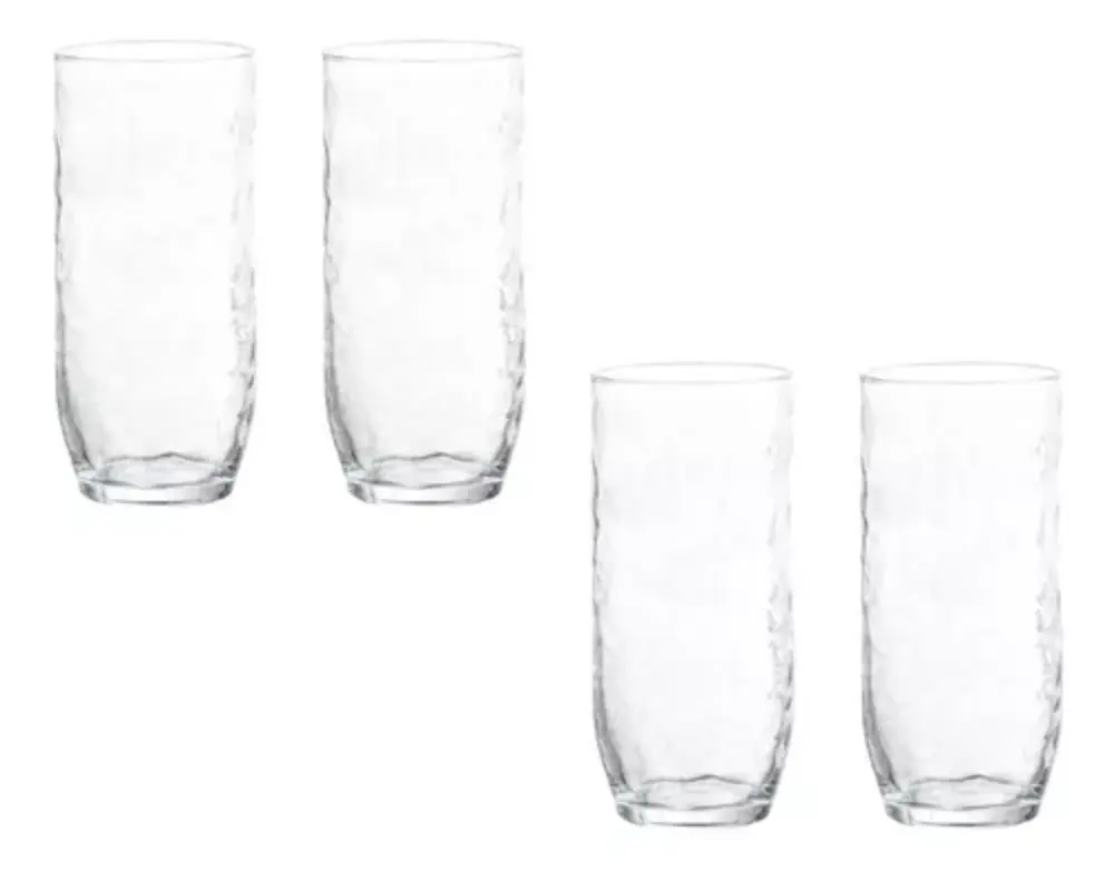 Juego de 4 vasos largos 465 ml