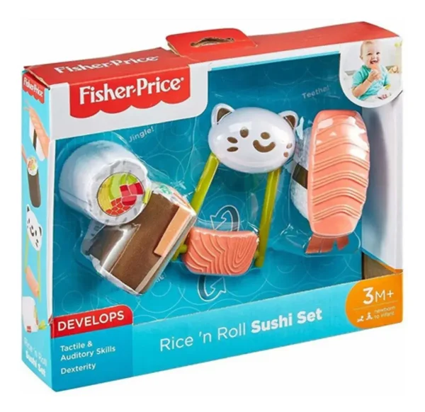 Set de 3 juguetes sensoriales con tem?tica de sushi +3m