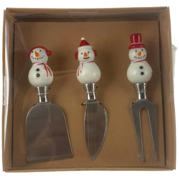 Set de 3 cuchillos para queso 17x17x4,2cm