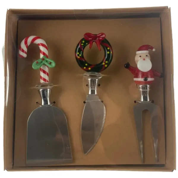 Set de 3 cuchillos para queso 17x17x4,2cm