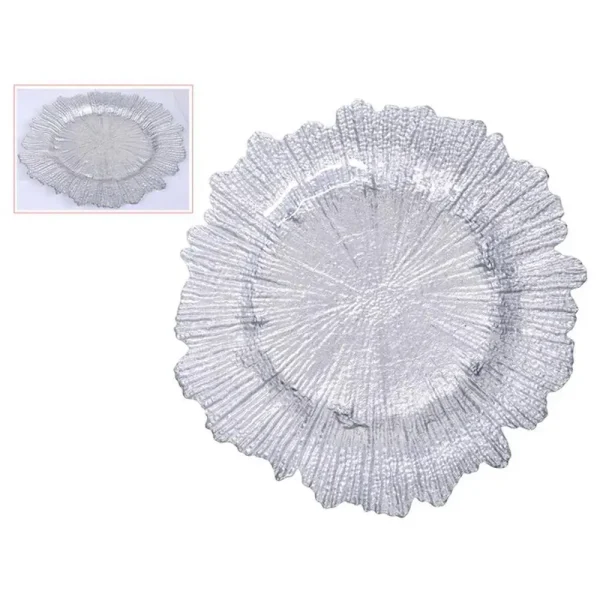 Porta plato de vidrio 33 cm