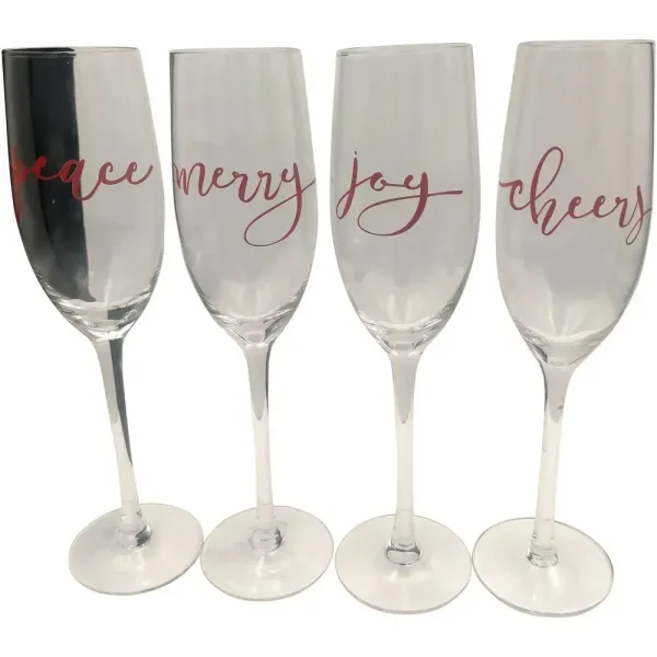 Juego de 4 copas 2400 ml 6,3 x 6,3 x 22,5 cm