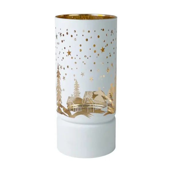 Candelabro con luz led 9x9x20cm