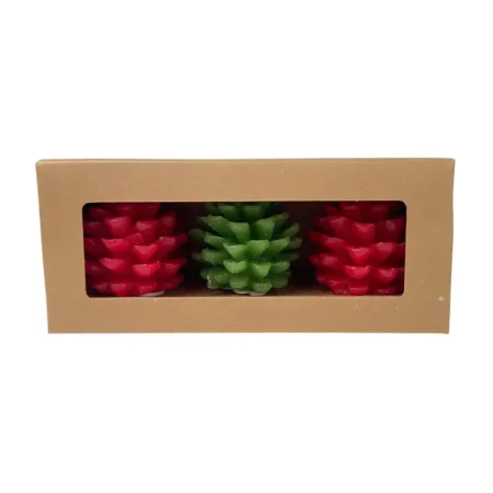 Juego de 3 velas 16,7x6,5x6,3cm