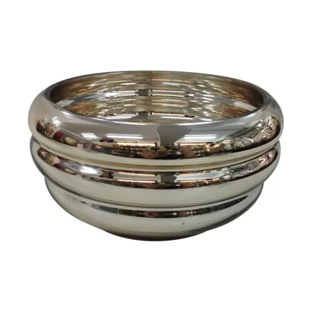 Centro de mesa plateado ? 20 cm x 11 cm