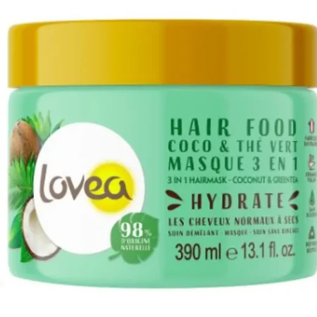 Mascarilla capilar 3 en 1 con coco y t? verde para cabello normal o seco 390 ml
