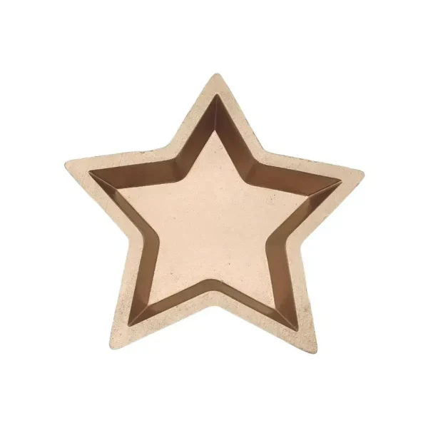 Bandeja para servir dise?o estrella 16,7 x 16,7 x 2,3 cm