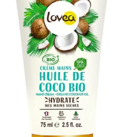 Crema de manos con aceite de coco orgánico para manos secas 75 ml