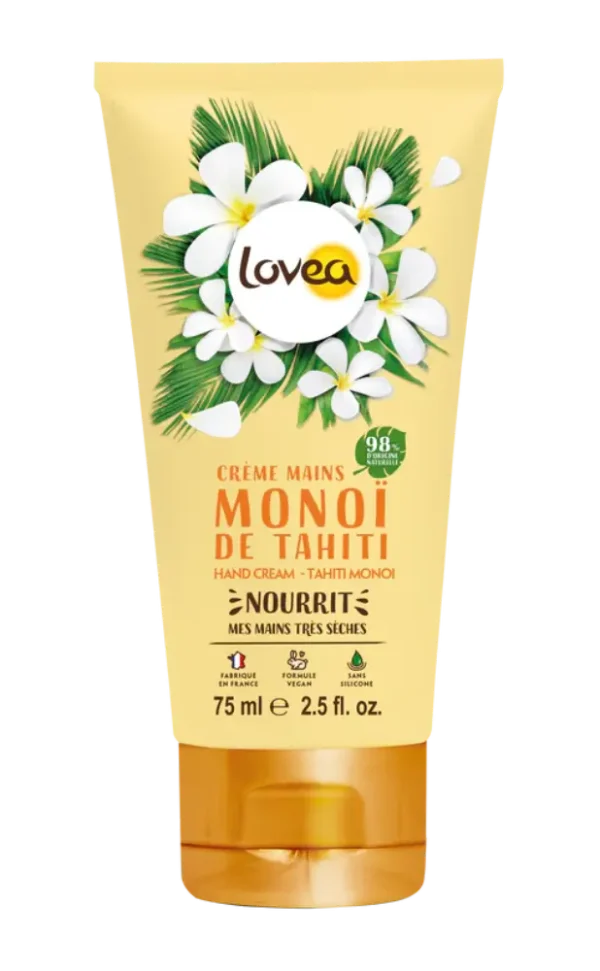 Crema de manos con monoi de tahiti para manos muy secas