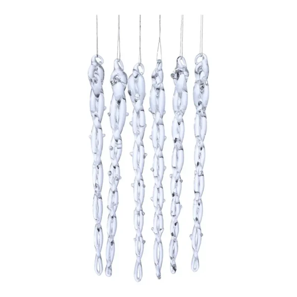 Juego de 6 adornos colgantes 17,50x15,50x2,50cm