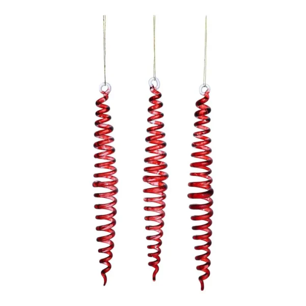 Juego de 3 adornos colgantes 18x9x2,50cm