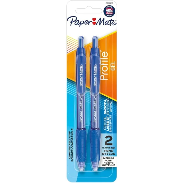 Pack de 2 bol?grafos de gel azul 0,7mm