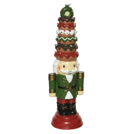 Vela en forma de cascanueces  3 x 3 x 15  cm