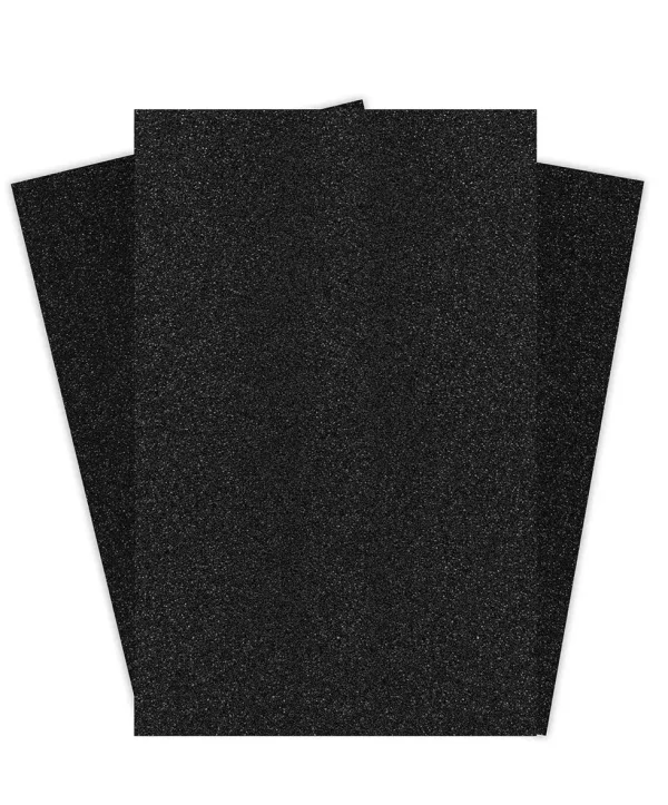 Foamy escarchado l?mina color negro