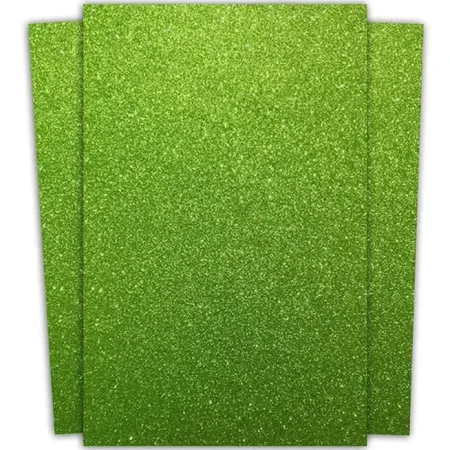 Foamy escarchado l?mina color verde lim?n