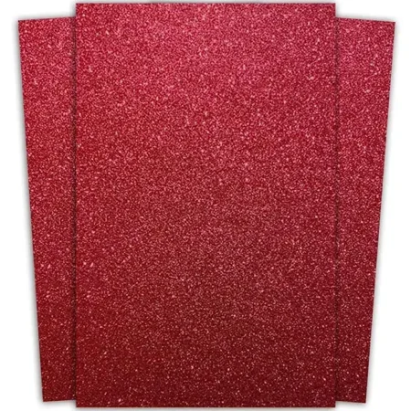 Foamy escarchado l?mina color rojo